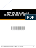 Manual de Cadillac Escalade 2007 en Espanol