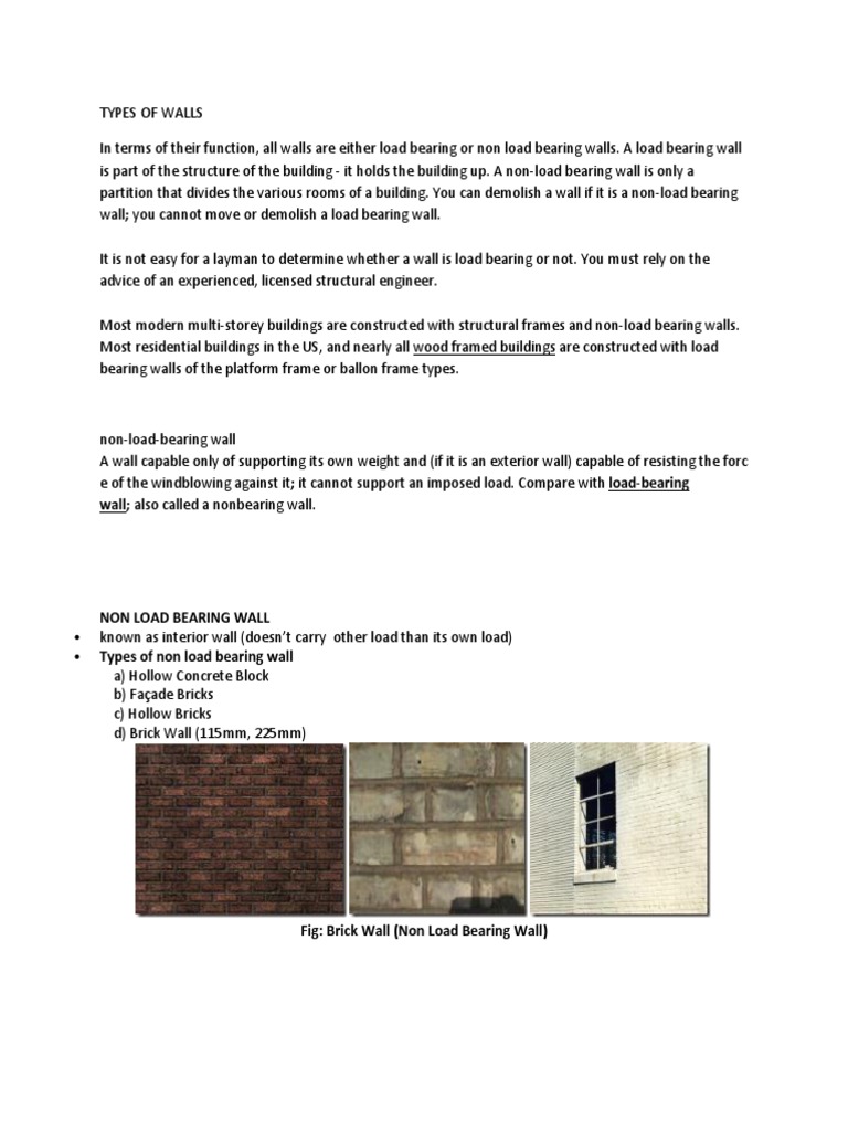 types of exterior walls on Types Of Walls Wall Building Engineering