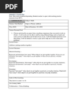 Section E: Appendices: Appendix 1: Lesson Plan