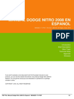 Manual Dodge Nitro 2008 en Espanol