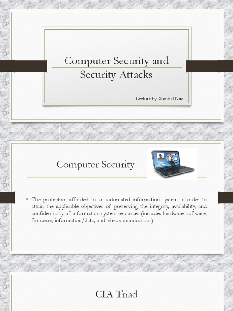 Understanding Computer Security Attacks | PDF | Computers