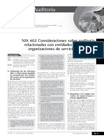 V NIA 402 Consideraciones Sobre Auditoría Relacionadas Con