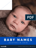 Baby Names Report 2018