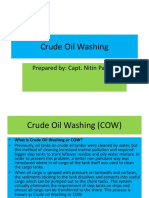Crude Oil Washing: Prepared By: Capt. Nitin Pathak