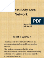 Wireless Body Area Network: Name: Pratik Gondaliya Roll No: 17