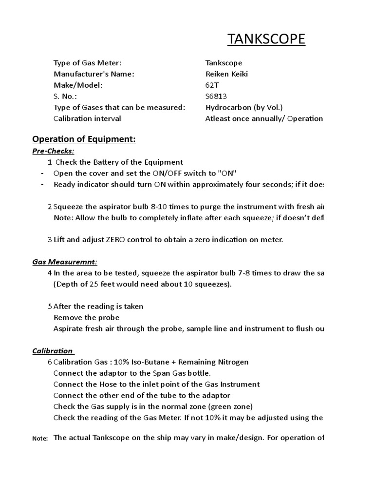 Gas Meter | PDF | Calibration | Gases