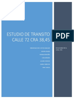 Estudio de Transito Calle 72 Cra38 y Cra45