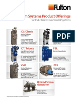 Steam Systems Product Offerings: For Industrial / Commercial Systems