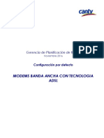 Configuración Modem de Banda Ancha CANTV