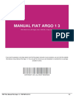 Manual Fiat Argo 1.3