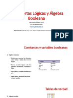 Sesión 2 - Compuertas Lógicas y Álgebra Booleana