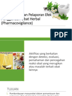 Pemantauan Dan Pelaporan Efek Penggunaan Obat Herbal (LA)