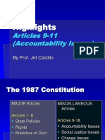 Highlights: Articles 9-11 (Accountability Issues)