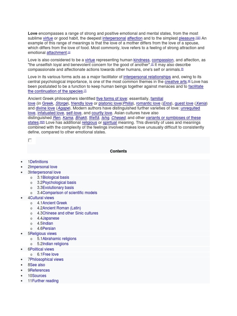 Understanding Love: Types and Theories | PDF | Romance (Love) | Love