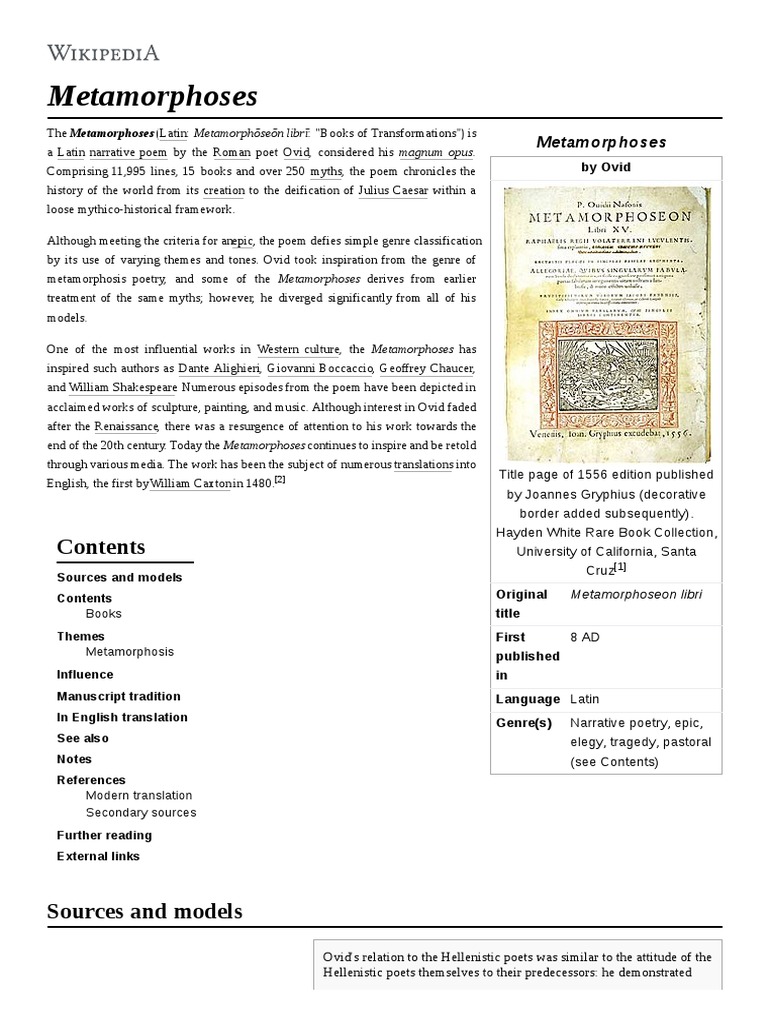 METAMORPHOSES BOOK 6 FULL TEXT visual data 6