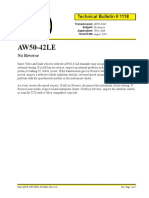 AW50-42LE: Technical Bulletin # 1118