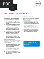 Dell Vostro 260 Spec-Sheet | PDF | Microsoft Windows | Usb
