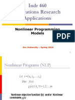 Nonlinear Programming Models for Portfolio Selection