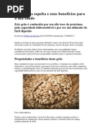 Espelta e Seus Benefícios Para a Sua Saúde