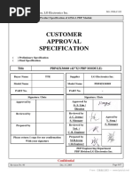 Customer Approval Specification: Digital PDP Division, LG Electronics Inc