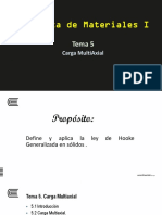 Tema 5 - Carga Multi Axial - Ley de Hooke Generalizada