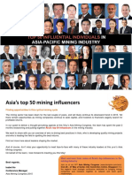 Top 50 Influential Individuals in Asia Pacific Mining Industry