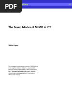 The seven modes of MIMO in LTE