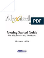 Alexandria v6.22.6 Getting Started Guide PDF