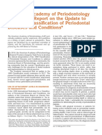 American Academy of Periodontology Task Force Report on the Update to the 1999 Classification of Periodontal Diseases and Conditions*