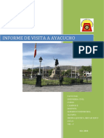 Informe de visita a Ayacucho: Carretera Ayacucho-Huanta