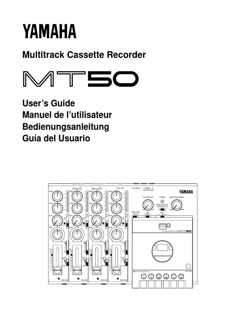 Yamaha MT50 Multitrack Tape Recorder Manual PDF | PDF | Air