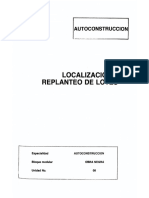 Autoconstruccion Localizacion y Replanteo de Lotes