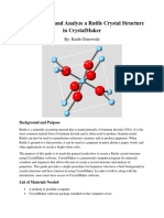 How To Create and Analyze A Rutile Crystal Structure in Crystalmaker