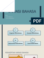 Variasi Bahasa (Suci & Yuli)