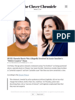 Q HUGE - Kamala Harris Was Allegedly Involved in Jussie Smollett's - MAGA Country - Hoax - The Clover Chronicle