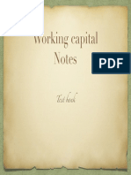 Working Capital Notes: Test Bank