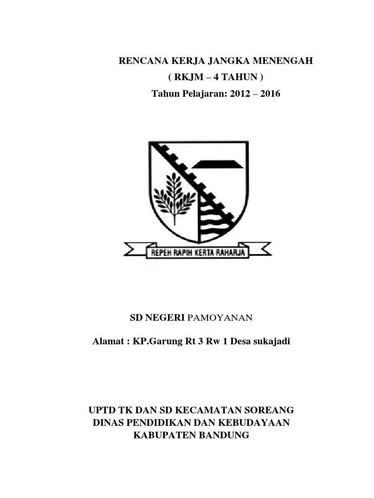 Rencana Kerja Jangka Menengah RKJM 4 Tah | PDF