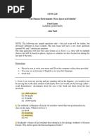 GEOG 220 Sample Exam Questions