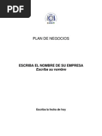 Plan Negocios