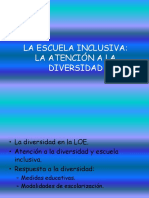 Escuela Inclusiva y Atención A La Diversidad