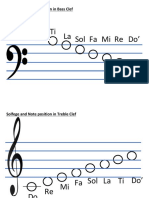 Solfege Note Positions Bass Treble Clef