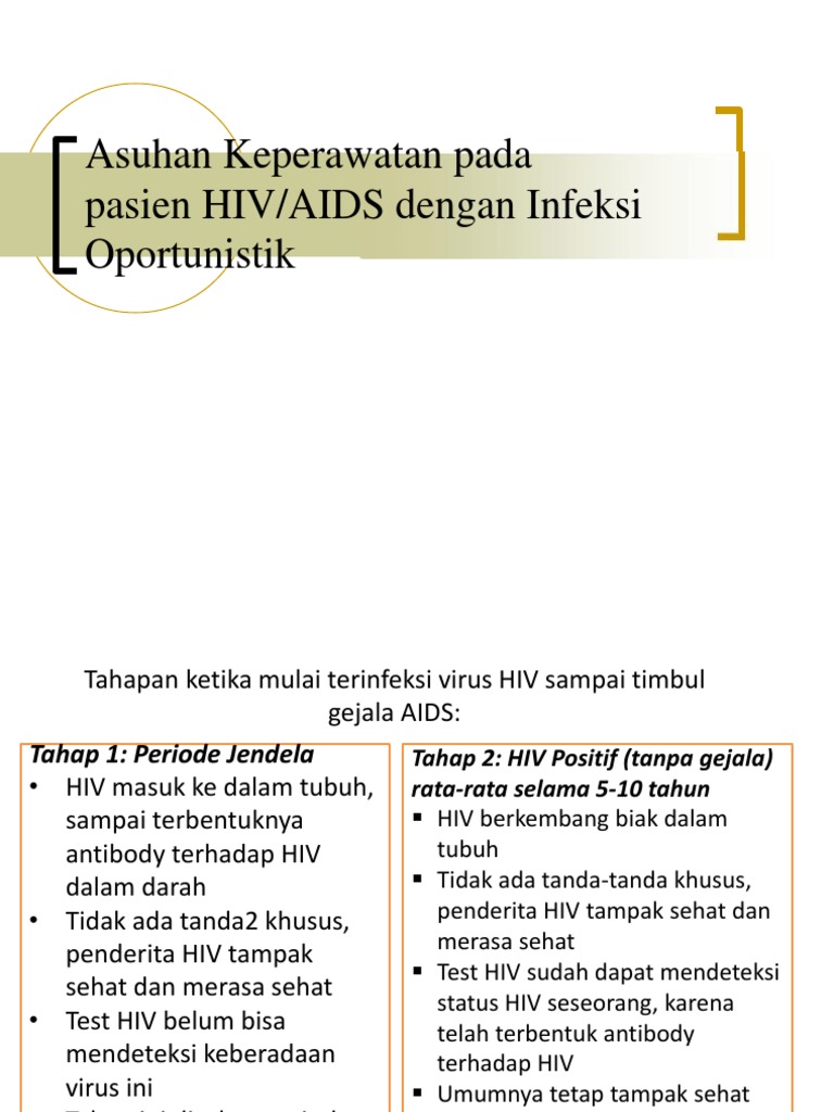 Asuhan Keperawatan pada Pasien HIV/AIDS dengan Infeksi Oportunistik | PDF