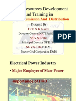 Human Resources Development and Training in Power Transmission and Distribution