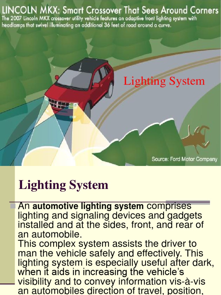 Lighting System PDF Headlamp Land Vehicles