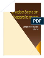 Penyediaan Sarana Dan Prasarana Transportasi Jalan Raya Dan Jalan Rel PDF