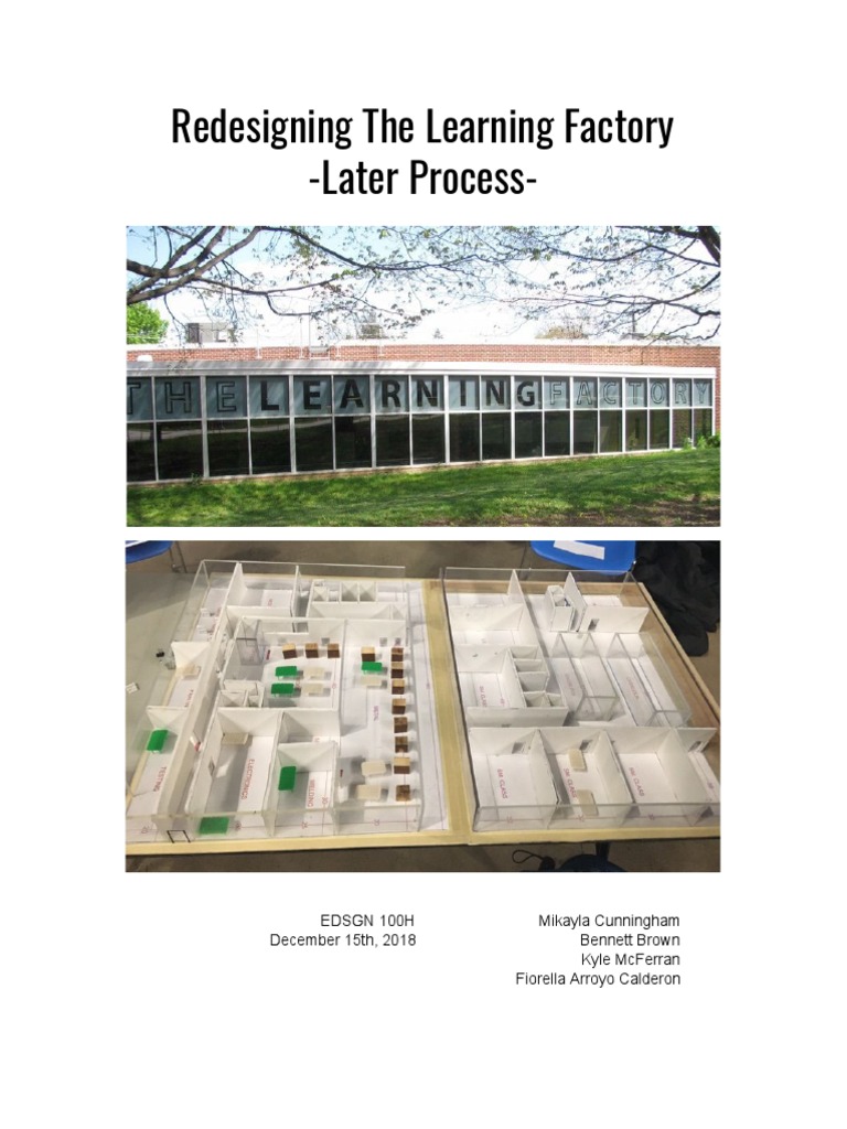 Learning Factory Redesign Report | PDF | Numerical Control | Factory