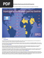 OPEC Today - Influence On Oil Markets May Decrease But Role Still Important