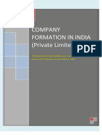 Brochure On Company Formation in India PDF