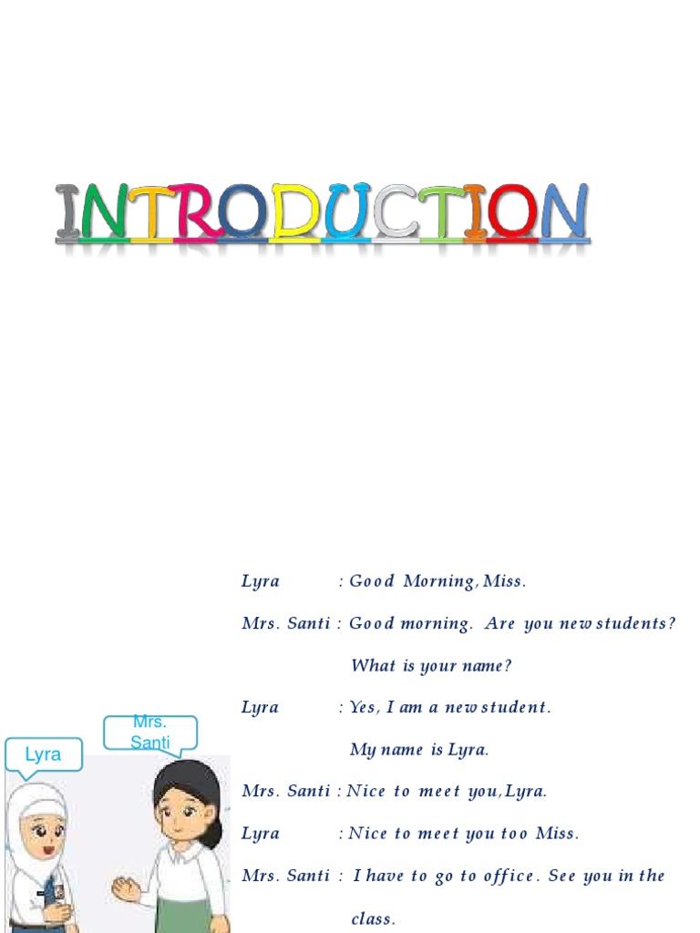Student Introduction Dialogues Guide | PDF