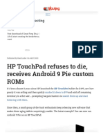 HP TouchPad Receives Android 9